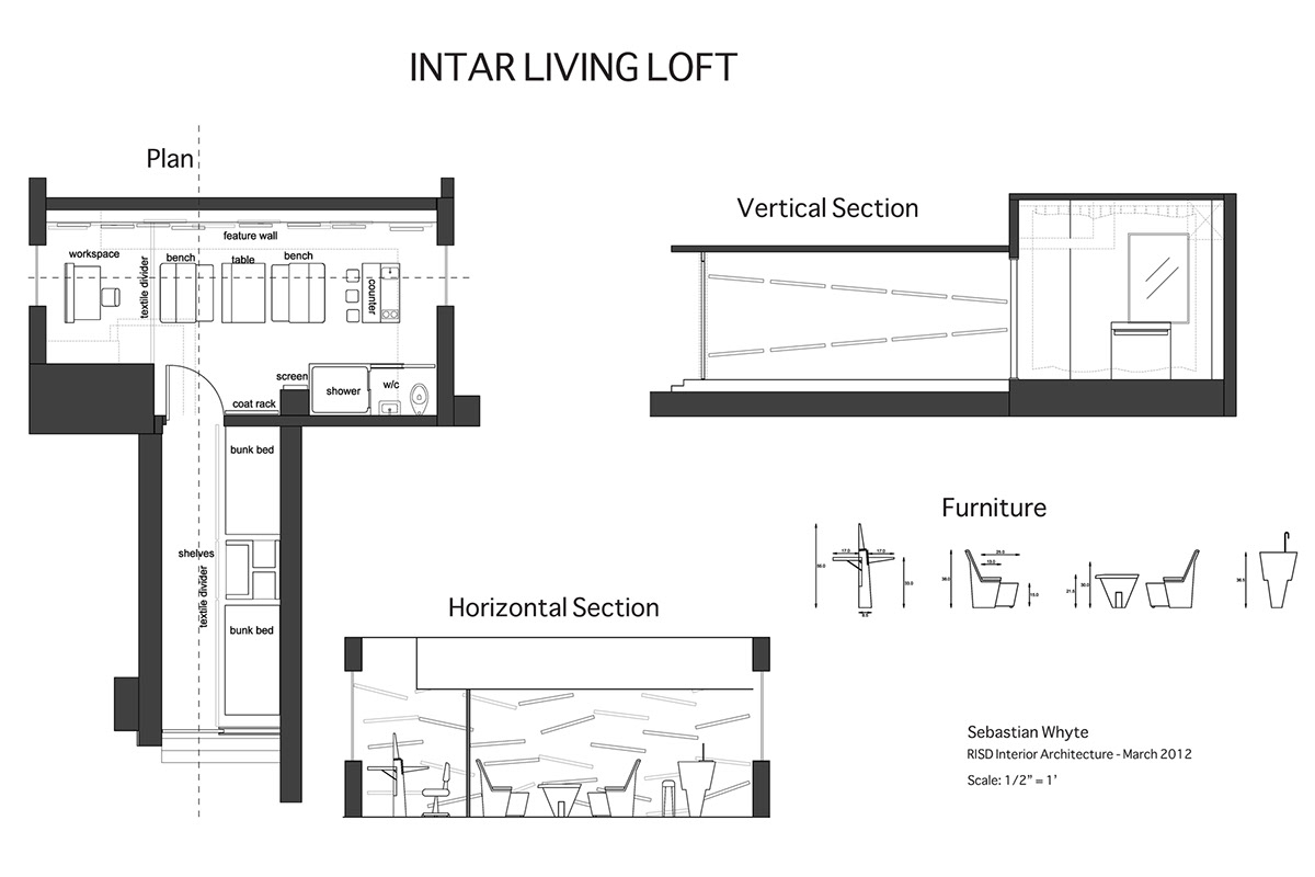 small space adaptive reuse Interior Architecture LOFT