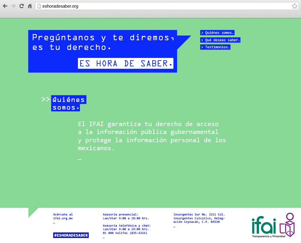 IFAI mexico informartion Protect Data ong
