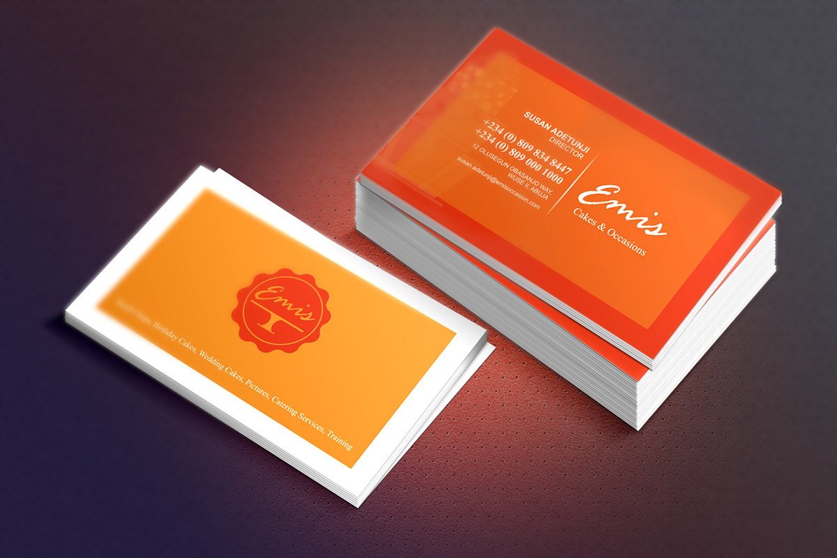 complimentary card Logo Design business card