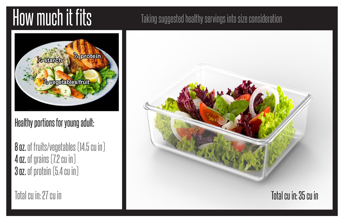 Adobe Portfolio Lunch box Experience experience design Food  glass wood box