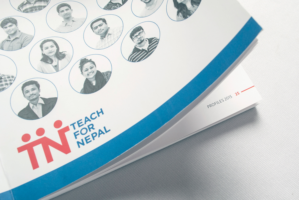 Teach for Nepal Education profiles ANNUAL Booklet infographics