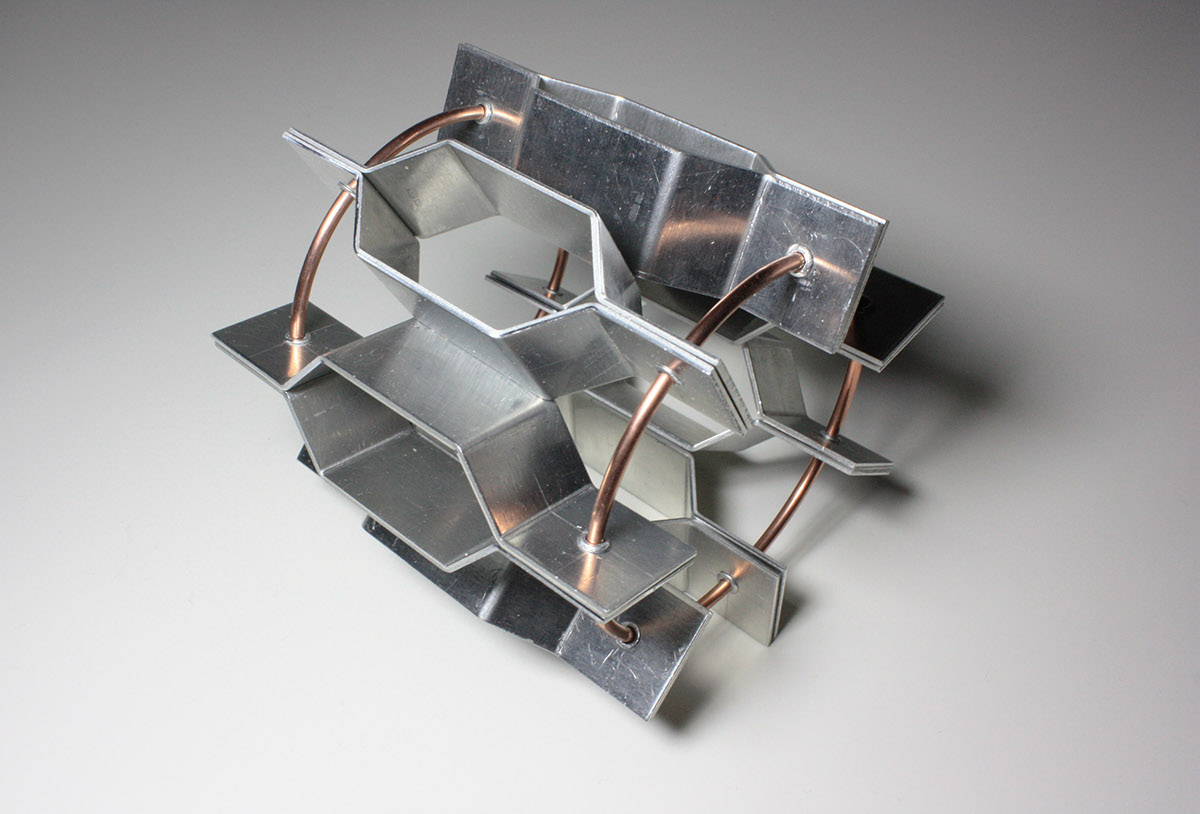 metal design sculpture geometric