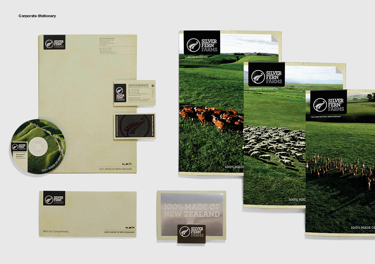farm animal green New Zealand people book brochure business card stationary