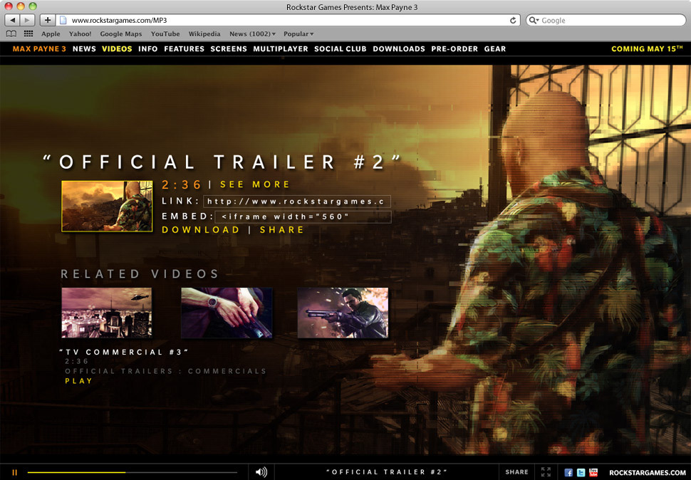 Website rockstar games max payne 3