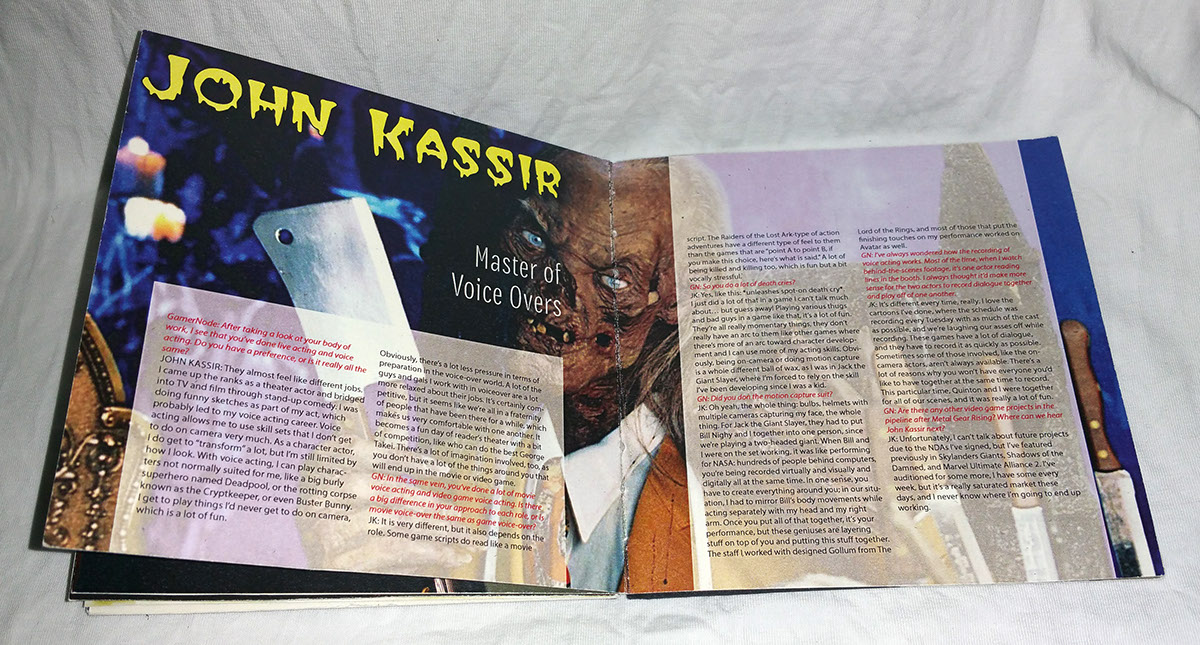 horror book Layout Movies Coptic Stich director interviews Book Binding