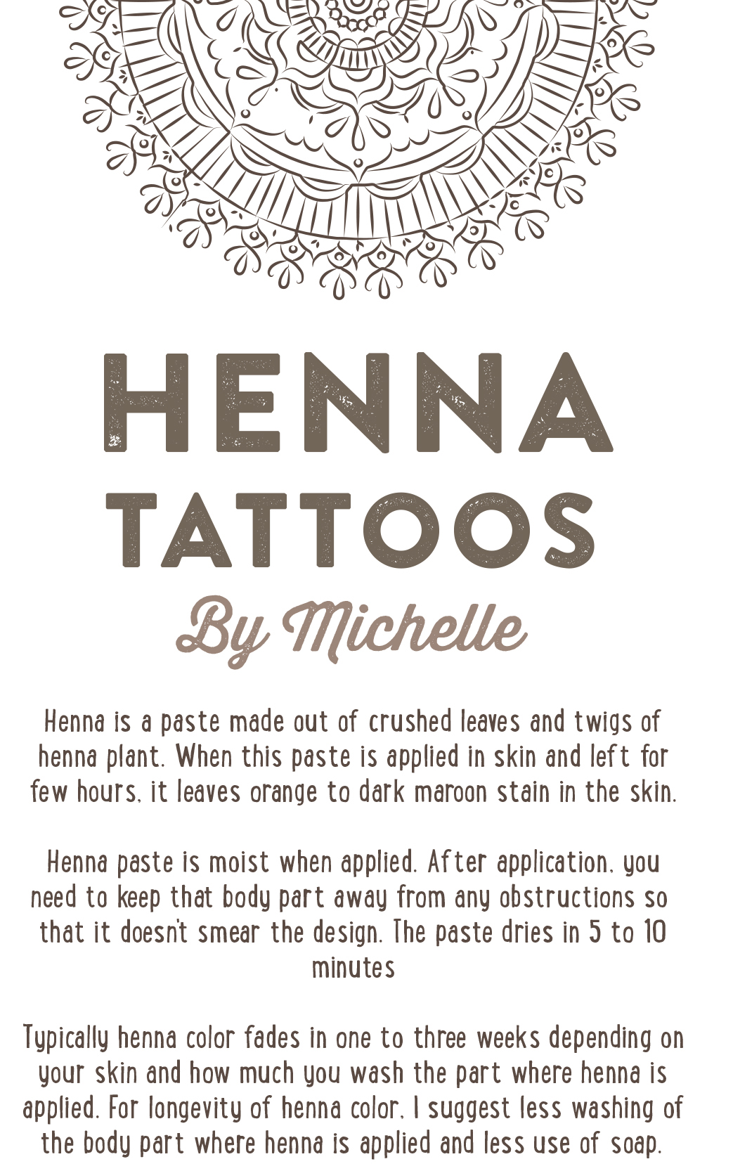 henna tattoo henna tat tat Face painting parties indian ethnis