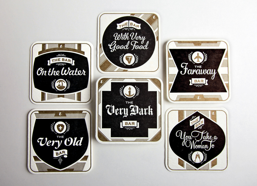 letterpress letterpress printing beer mat Coasters beer coaster Script typogaphic script Soulseven Sam Soulek