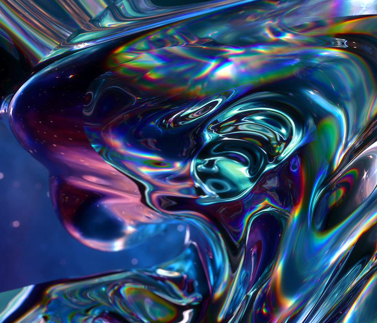 3D animation  art cinema4d digital gif glass nebula octane Space 