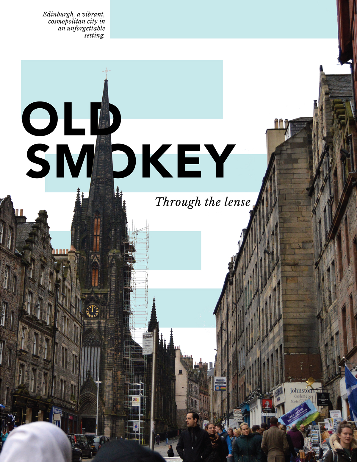 edinburgh scotland Old Smokey print editorial