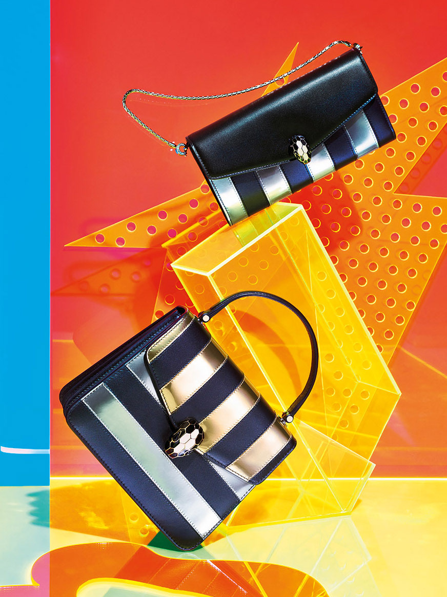 colors Bulgari accessories bags snake plexiglass pop editorial stilllife Sunglasses