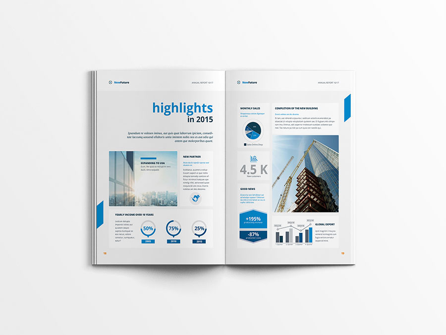 a4 agency annual report financial infographic infographics informational manual minimal print Proposal report review template us letter