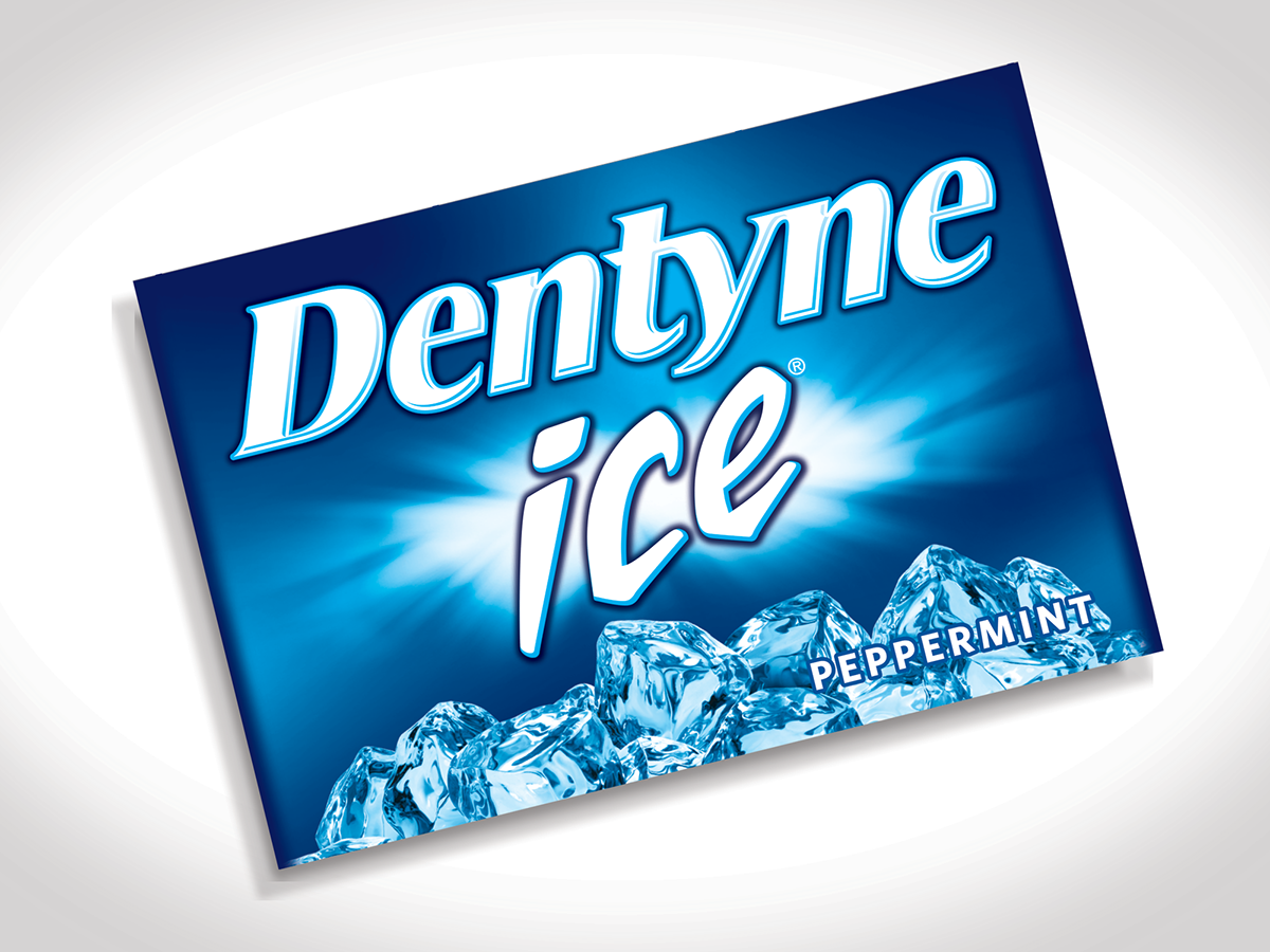 lettering gum Dentyne Candy