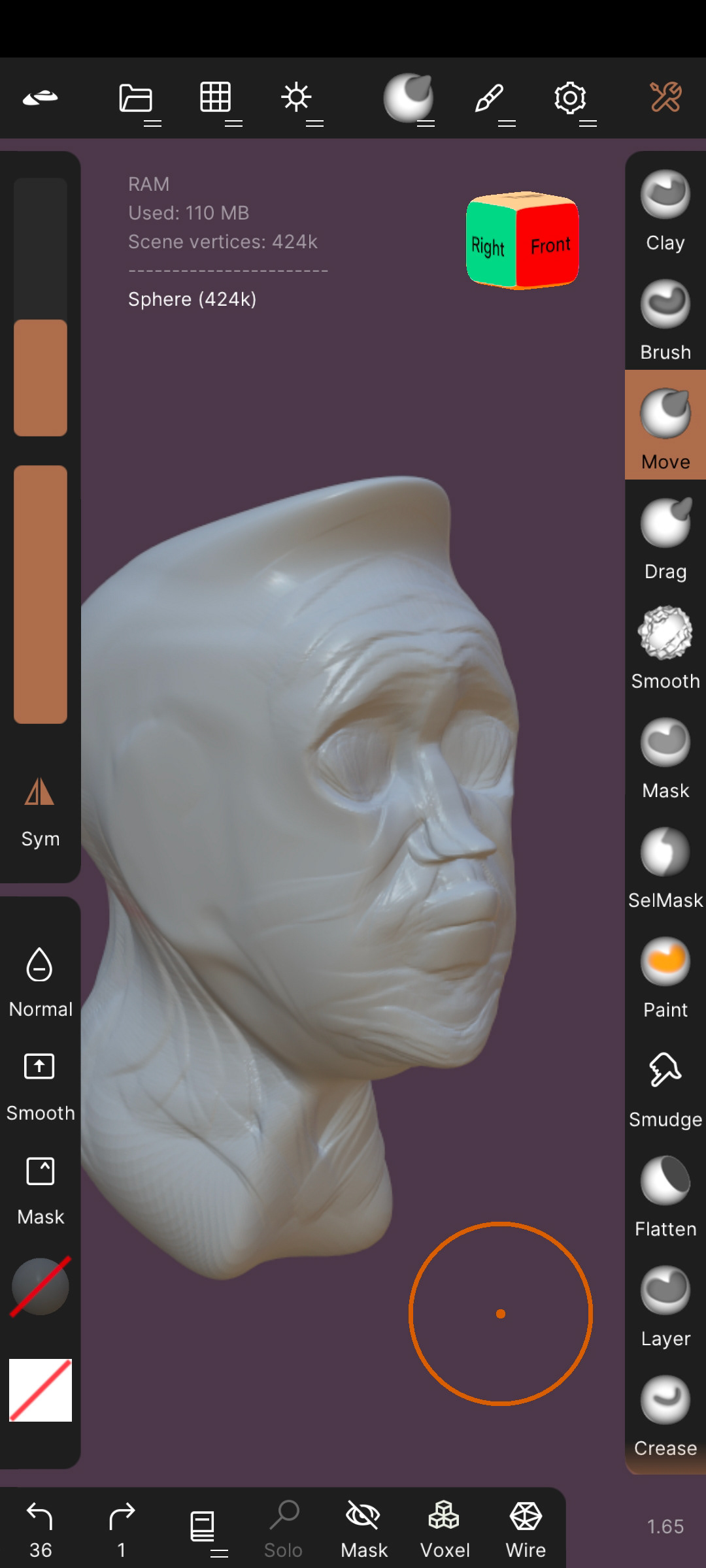 Mobile app music nomad sculpting  The Prodigy train art XL recordings Zbrush