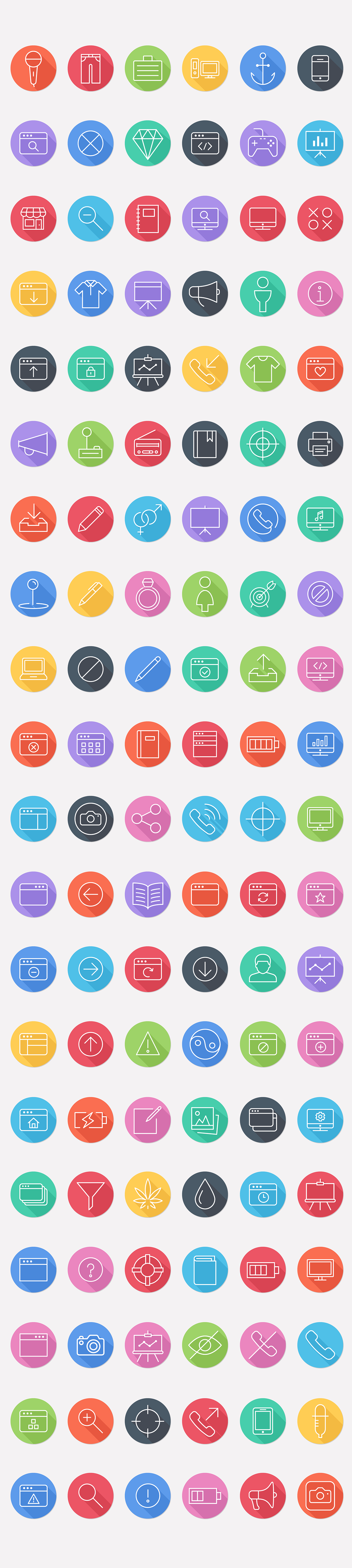 icons line ios8 stroke flat Icon design Web vector free colorful flat icons line icons