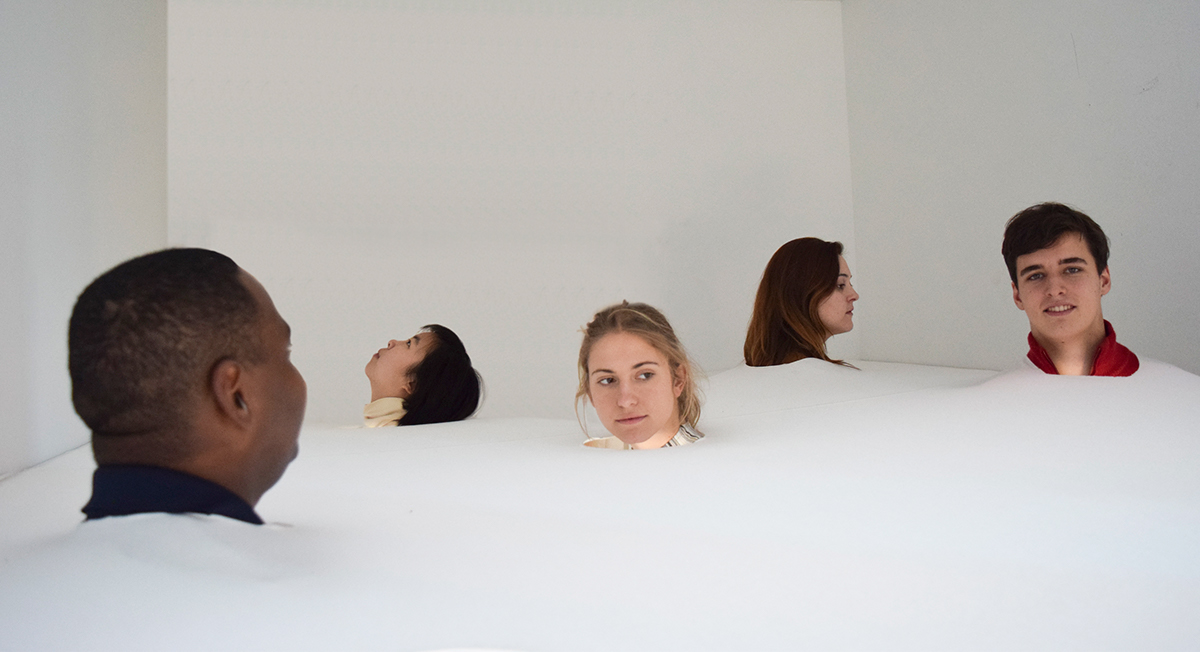 Head Space installation Julianna Johnston sculpture White Rhode Island Schoolof design Granoff