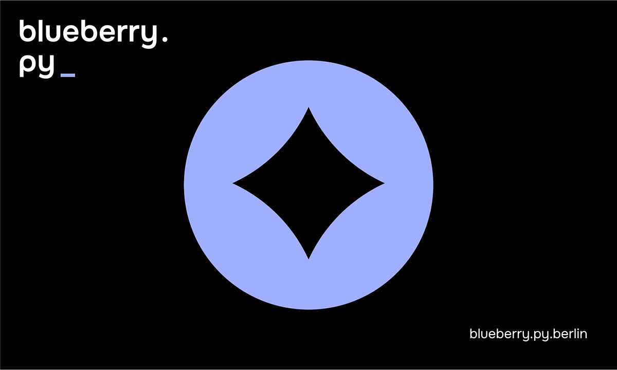 Brand Design blueberry.py Corporate Design Identity 