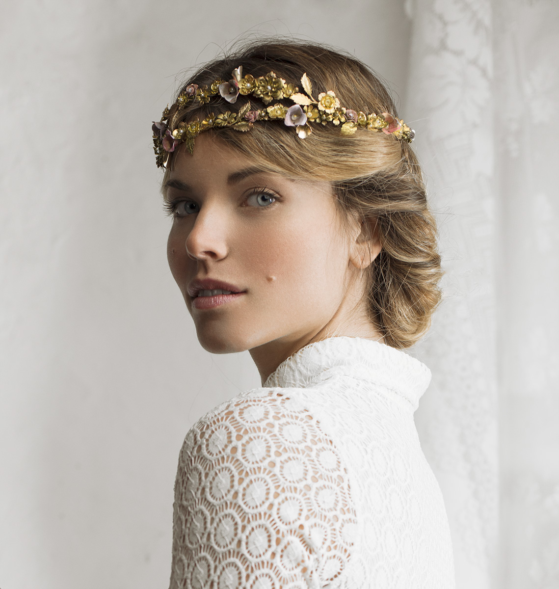 cinemagraphs editorial Photography  video beauty outdoors Fashion  animated flower crown tiaras