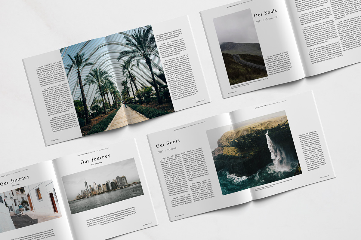 Blog magazine editorial print InDesign Layout typography   design