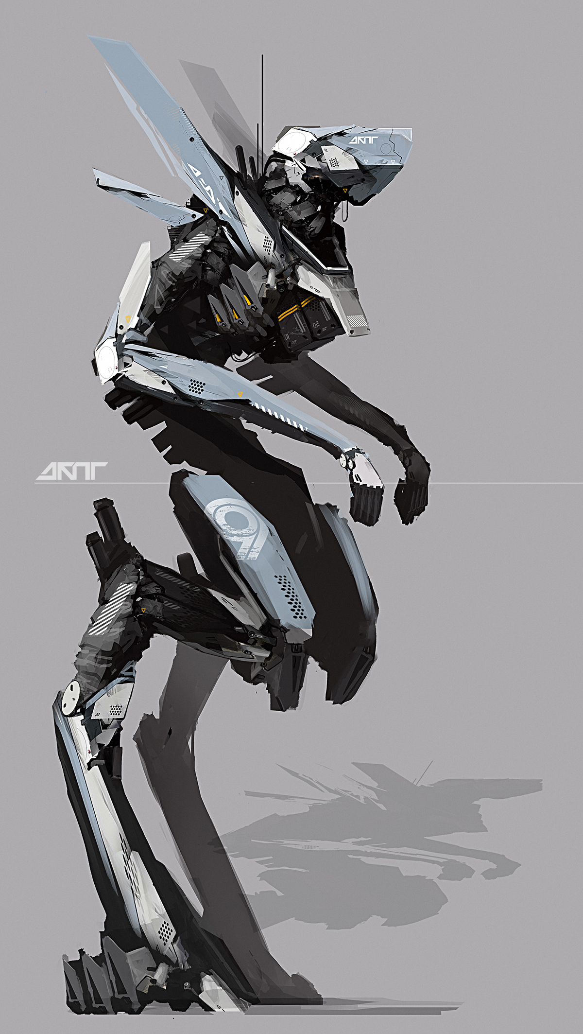 concept art Daytoner robot mech mecha daniel hahn