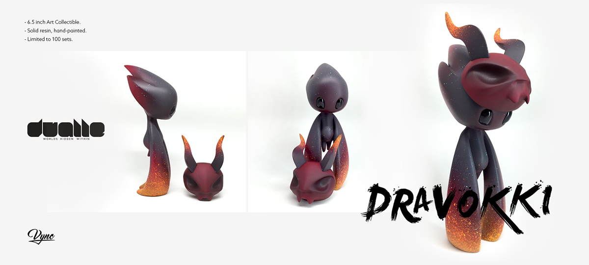 Dualle Dravokki VYNC fantasy toy design designer toy art toy Character Character design 