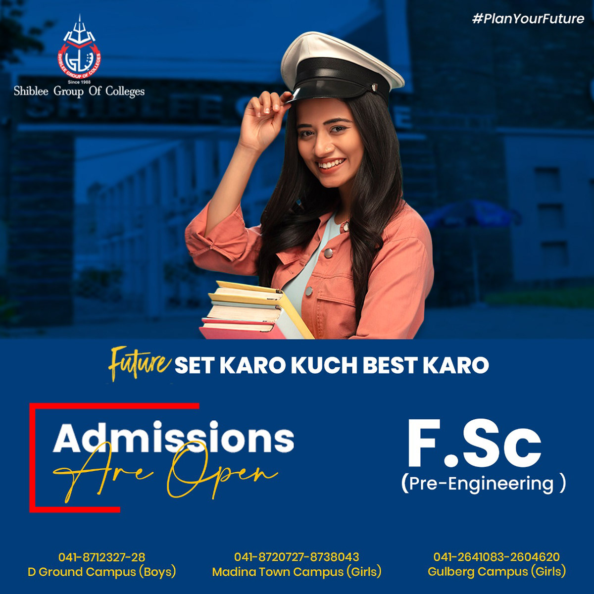 FCS admission Social media post designer graphics ads post