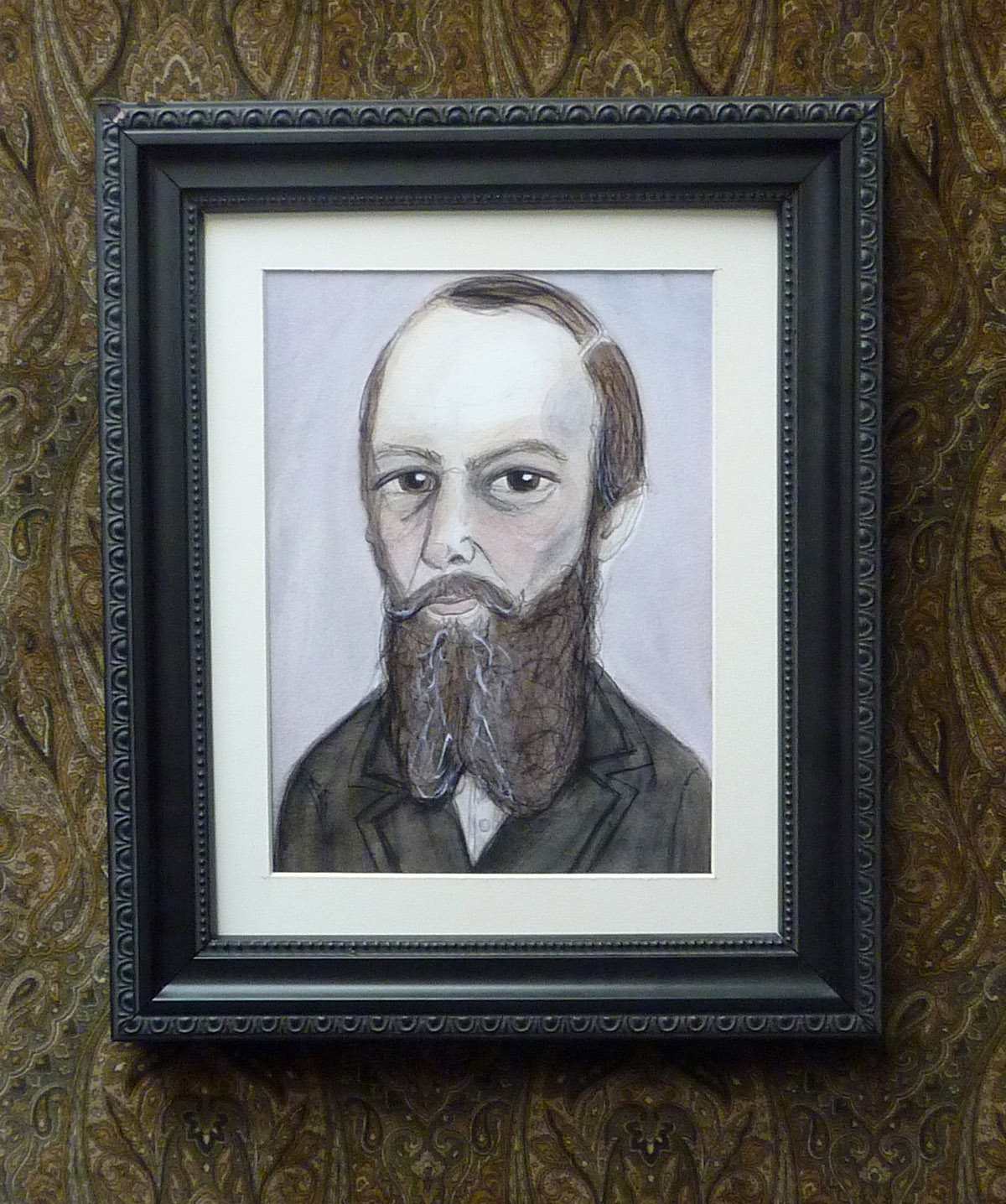 writers portraits Dostoyevsky portraits Portrait Painting watercolor