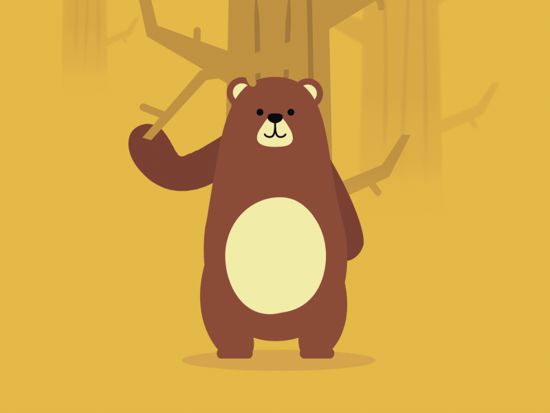 Dancing Bear- Animated GIF on Behance