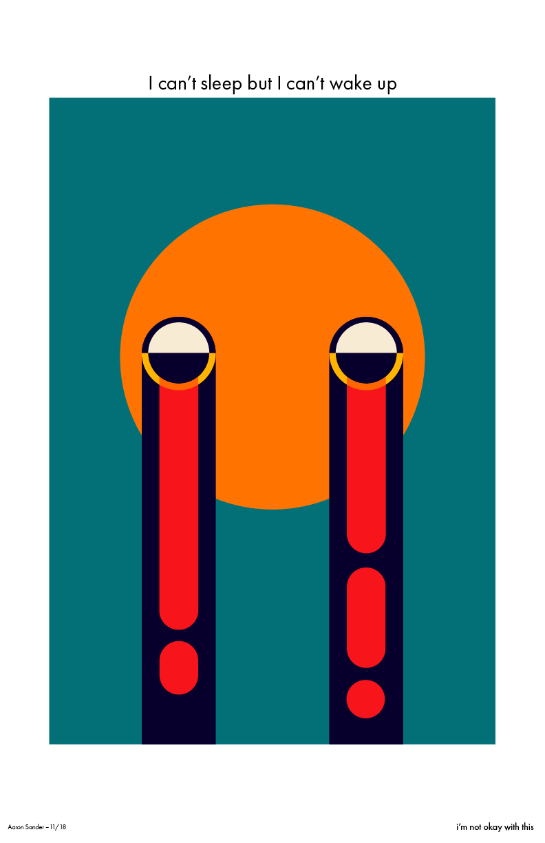 surrealism abstract type posters ILLUSTRATION 