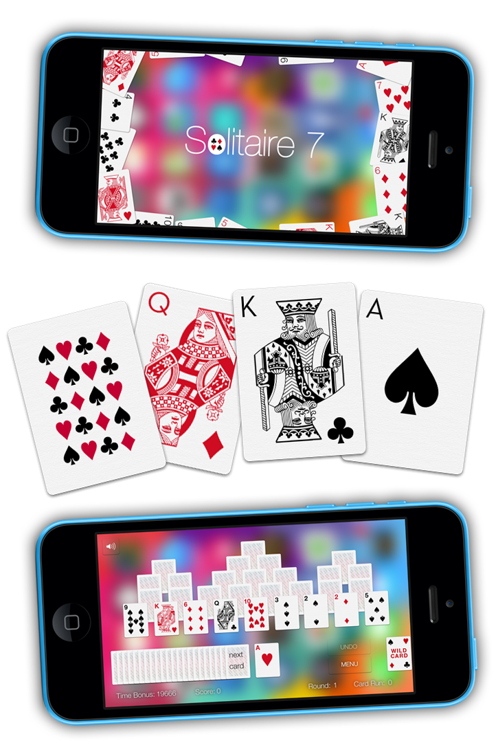 cards solitaire game Icon colours ios