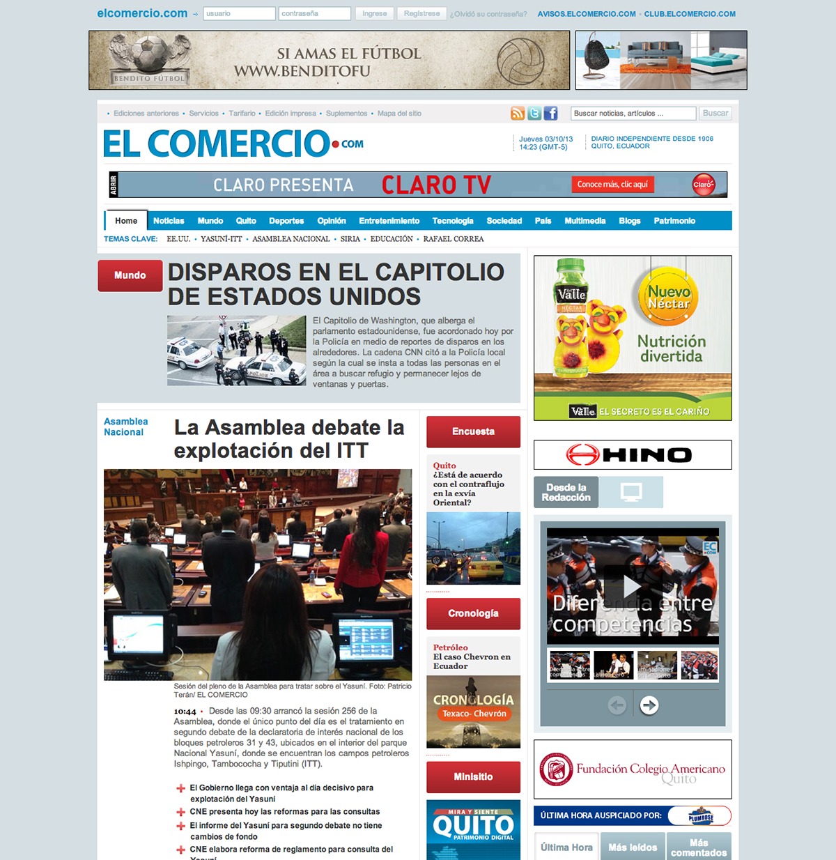 diario elcomerio rediseño redesign newspaper online