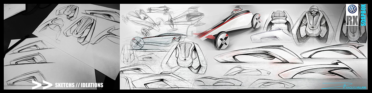 soapbox design car color&trim shape volkswagen TalentoVW VW contest race gravity car Amoritz GT sketch Project rx