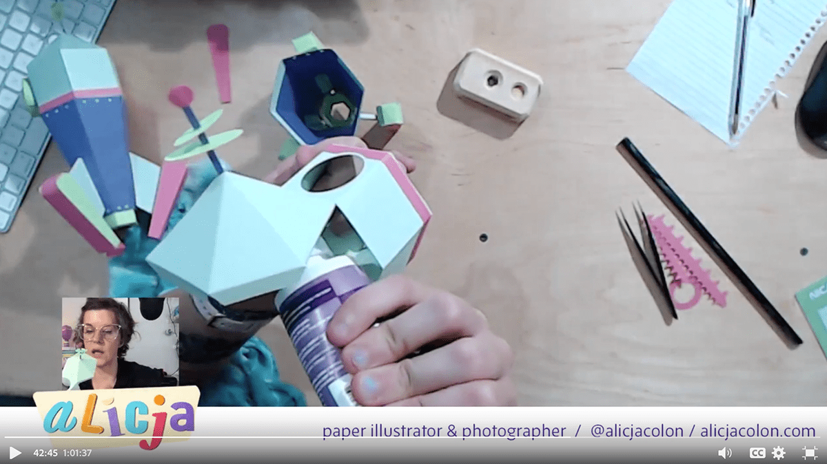 craft papercraft Photography  pink planet Retro rocket Space  spunky