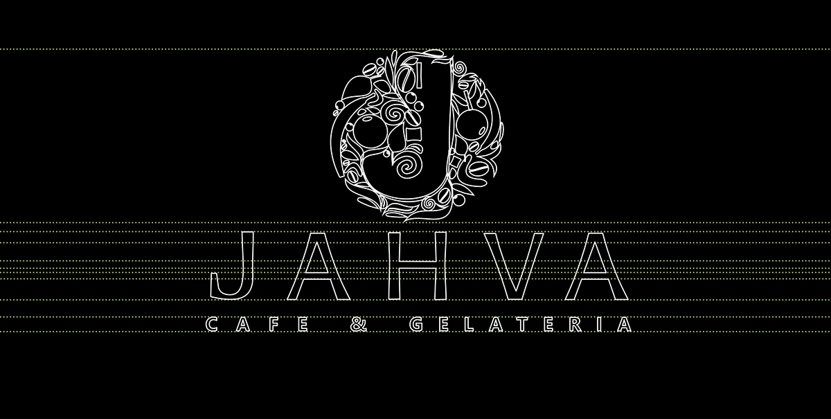 logo cafe bar Logotype branding  design gelateria Coffee jamaica tea Food  restaurant kingston taven nembhard  Signage