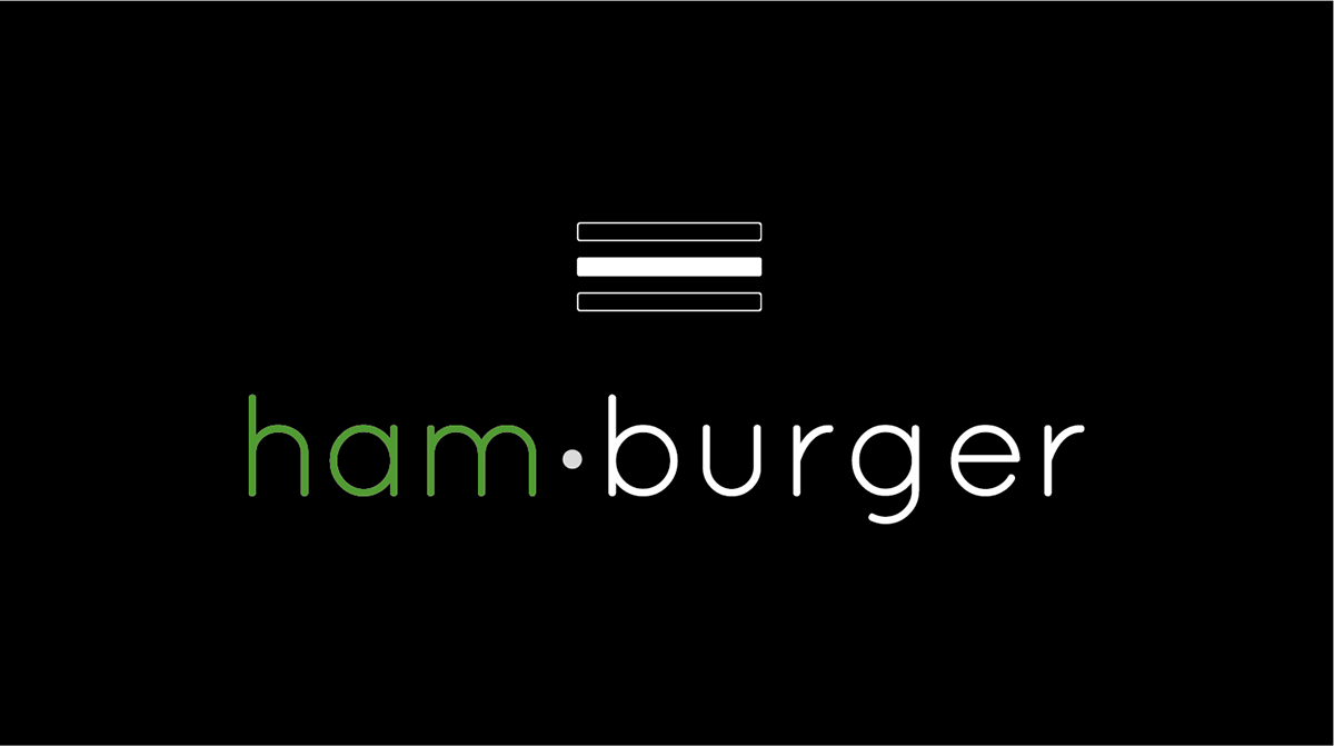 burger hamburger Corporate Identity graphic design  brand Mockup