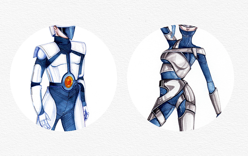 art design costume Character Scifi futuristic Armour