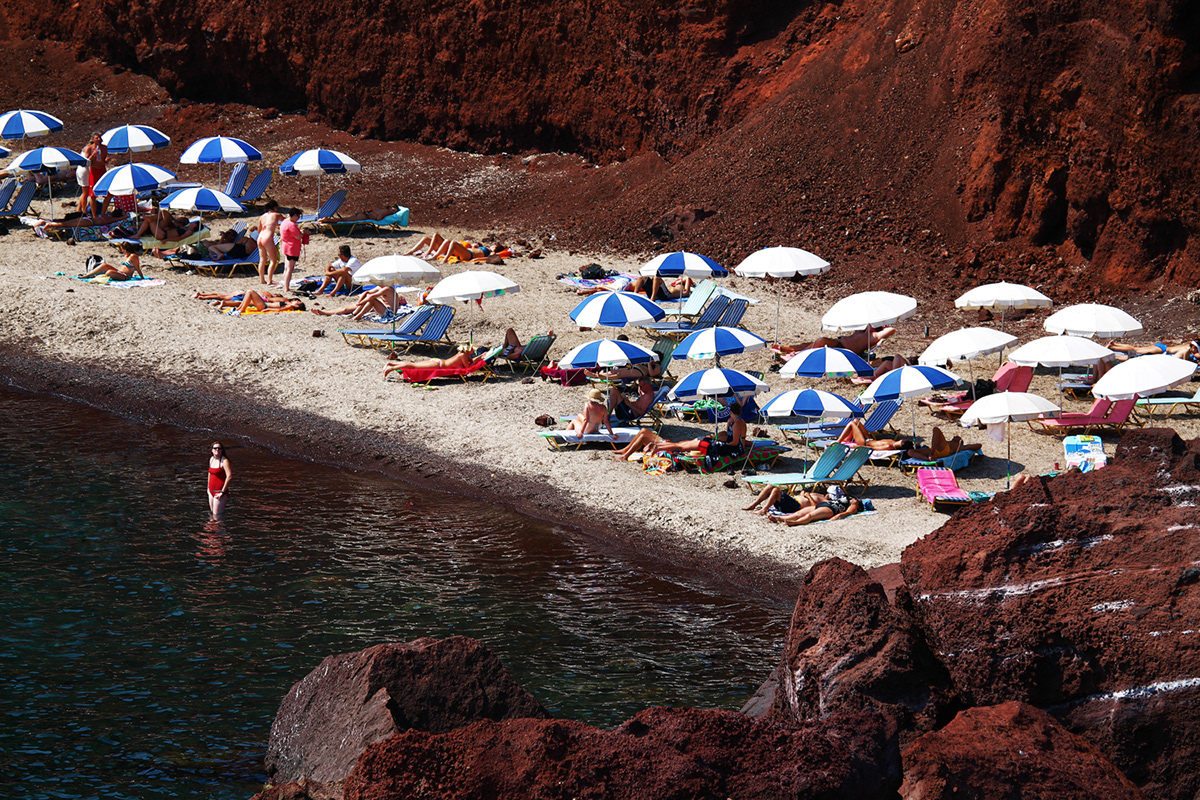 Landscape africa Namibia London england british columbia Greece ios santorini beach alone standing people person One