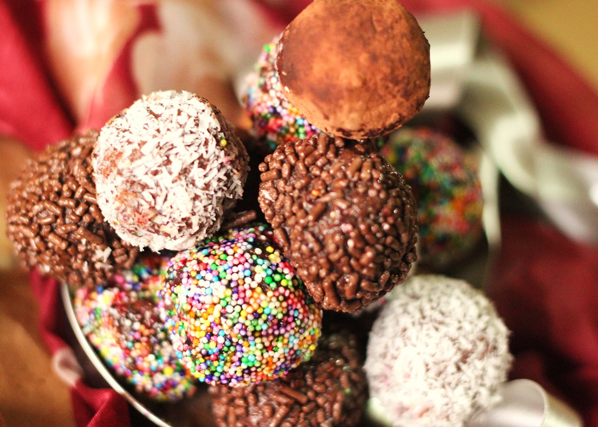 Food  food photography sweet dessert chocolate truffles sprinkles full winter Christmas fastive