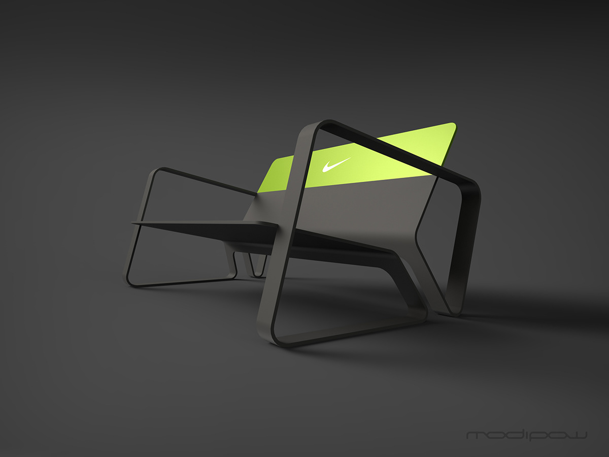 Nike nikestore nikeproducts productdesign industrialdesign bench chair Render furniture