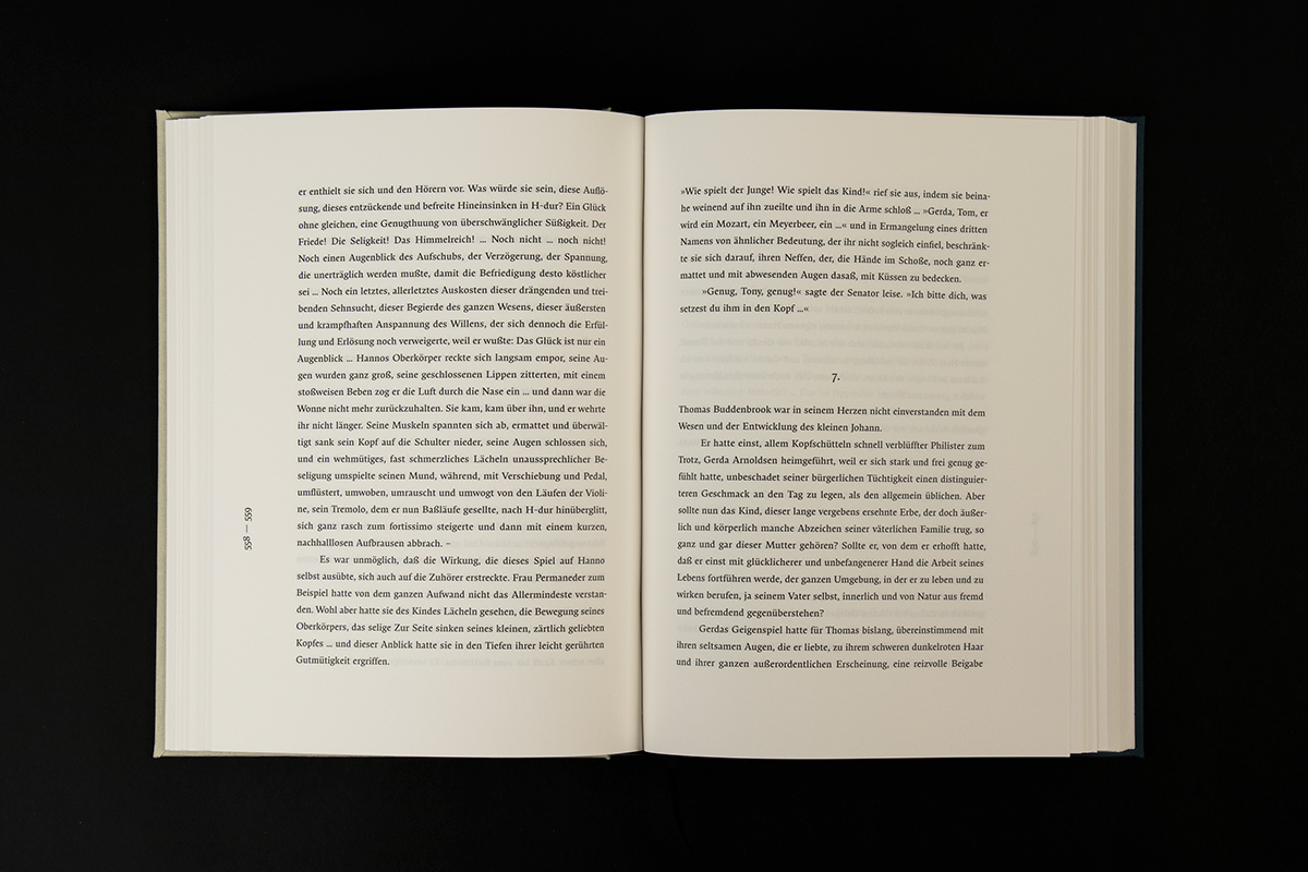 Muthesius Kunsthochschule buddenbrooks thomas mann typography   debossing silk screen book Bookdesign Buchgestaltung