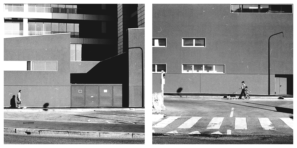 milan Borges L'Aleph   the immortal Kodak T-Max 400 architecture Isola-Garibaldi   Lotto-Fiera   Shadows dog lonely Central Station