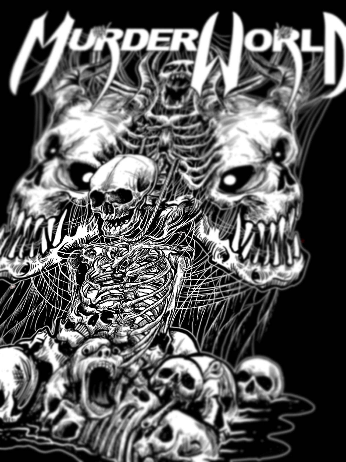 ILLUSTRATION  death Blackmetal Deathmetal bandmerch artwork blackwork artinsane