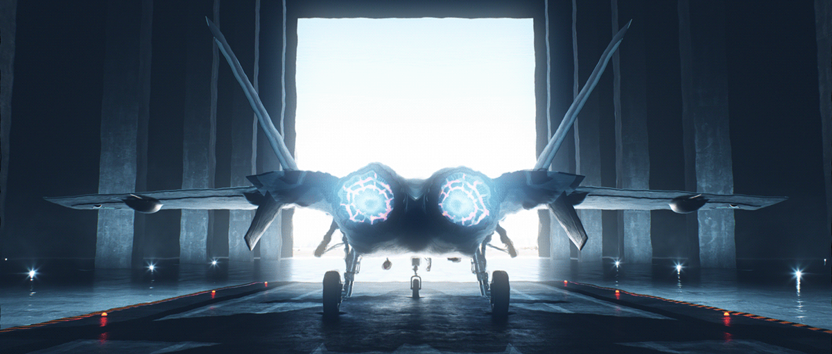 Aircraft airforce airplane animation  CGI Digital Art  Fighter j20 Jet UE