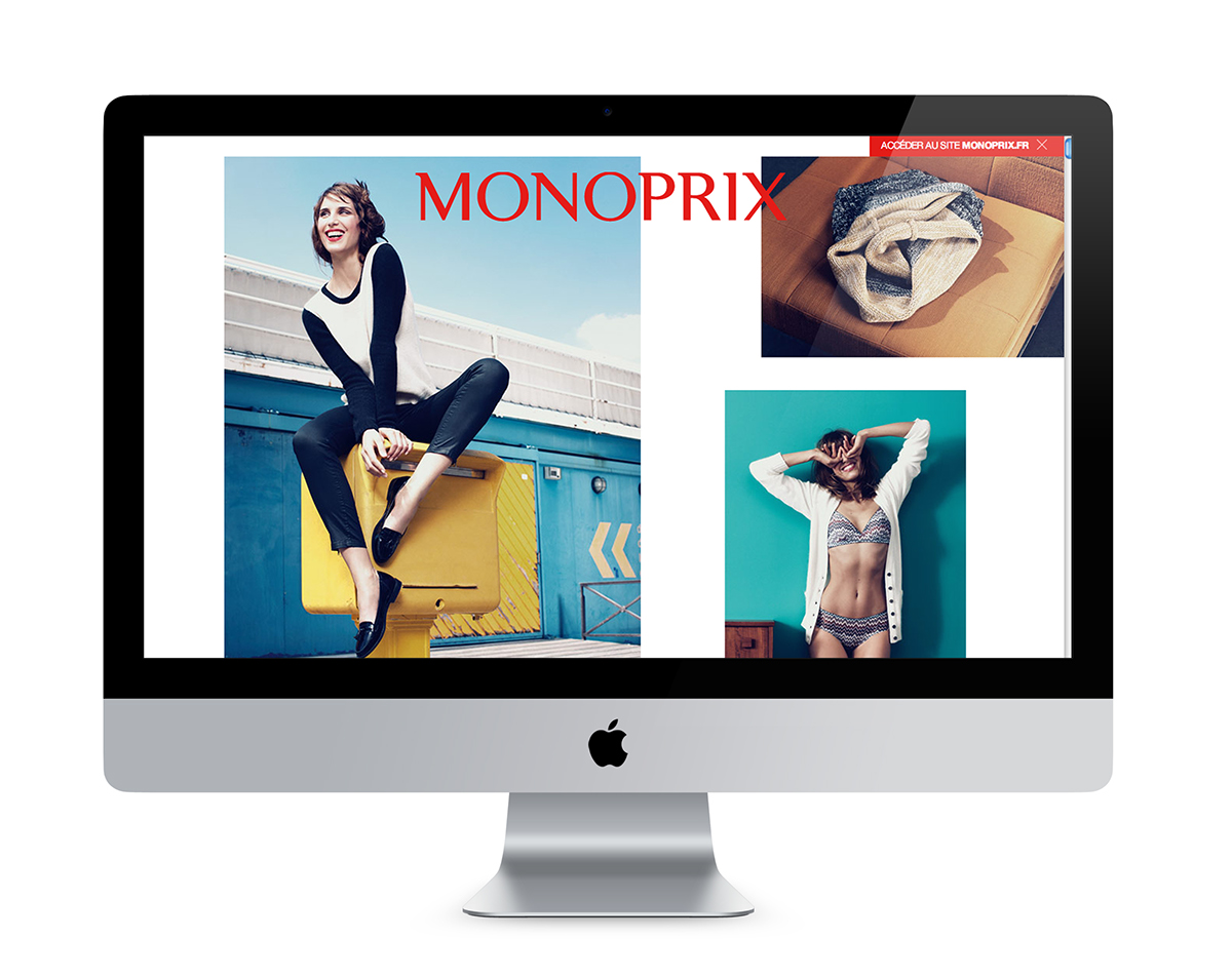 Fashion  campaign Monoprix art direction 