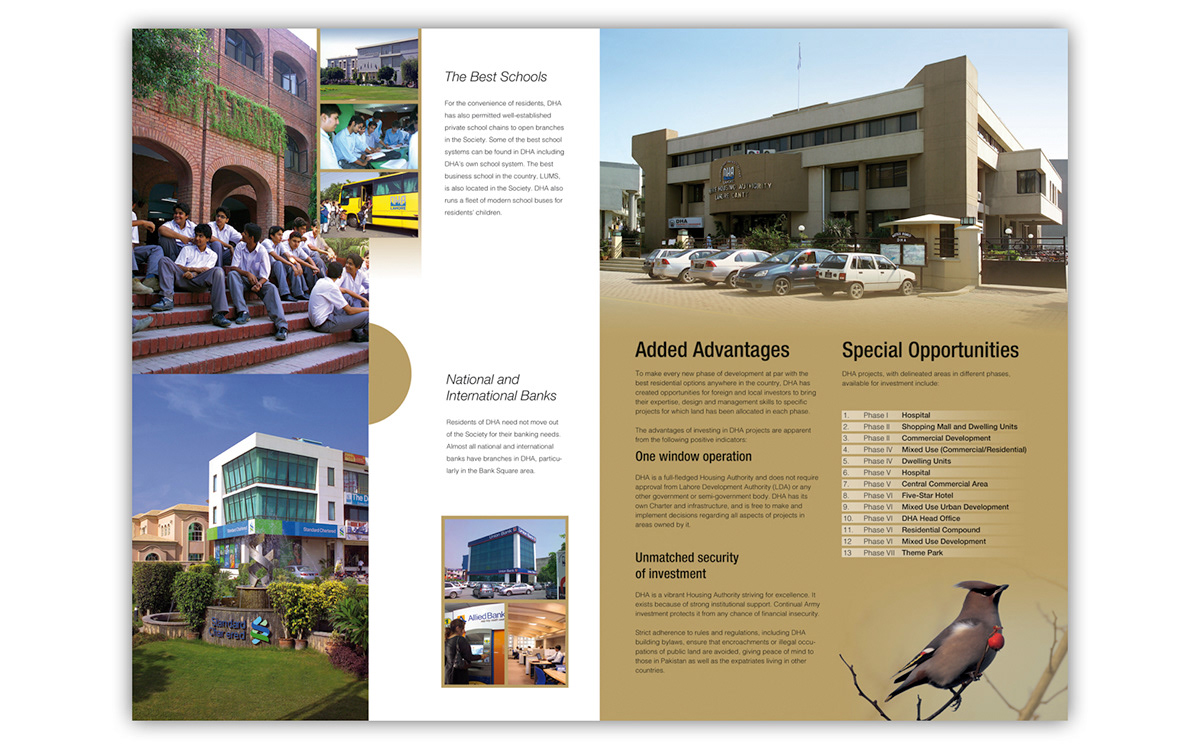 brochure  DHA Lahore copywriting  creative manager