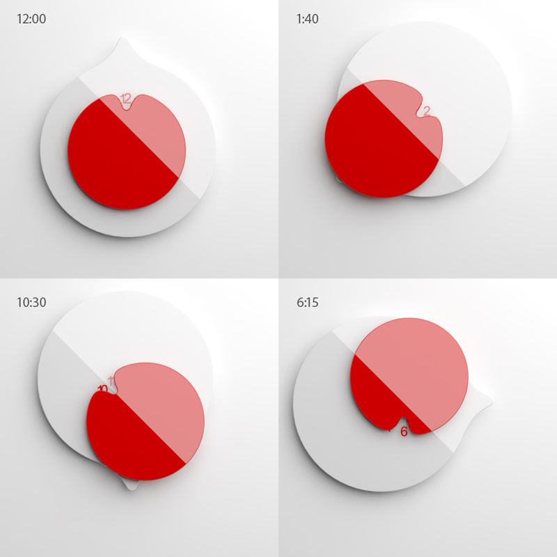 japan clock simple drop circle concept blood time