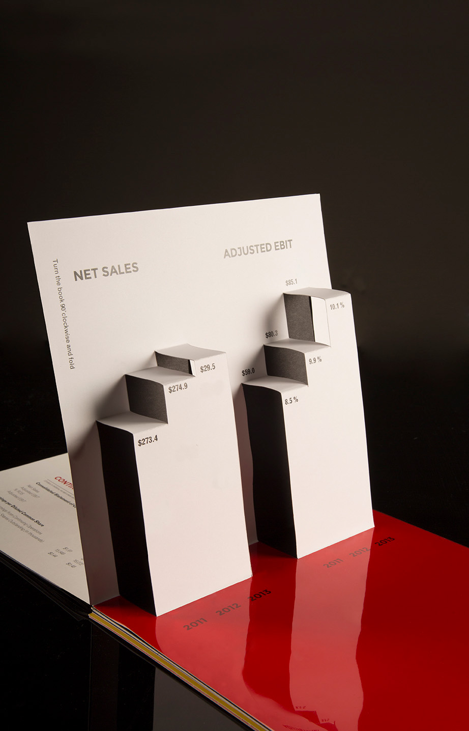 Neenah Paper paper paper sculpture infographics color three-dimensional 3D pop-up bols symmetry