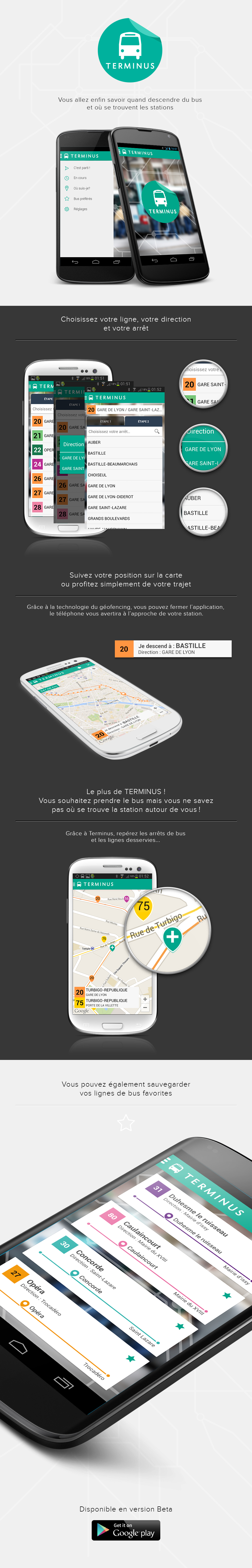 Android App  RATP  TERMINUS  google play  moovinthecity  app  Application  application smartphone