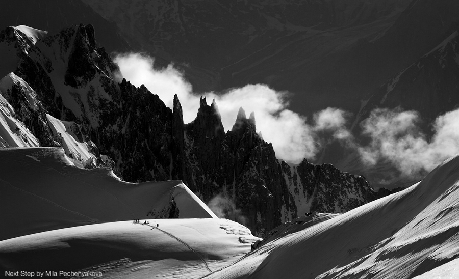 monte rosa alps mountain snow summer Landscape Black&white b&w graphic