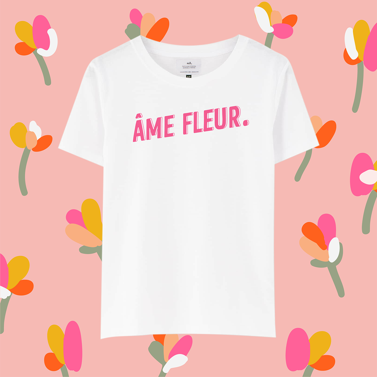 Fashion  Fleurs Flowers ILLUSTRATION  marlone Montreal print tshirt tshirtdesign