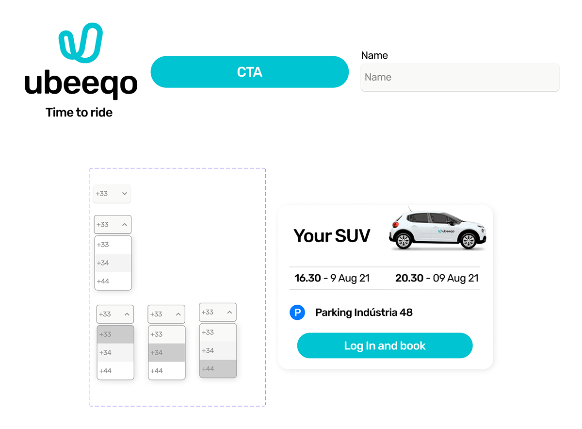 Carsharing mobility Onboarding redesign